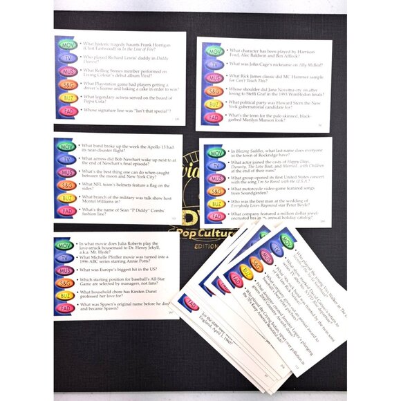 Trivial Pursuit DVD Pop Culture Replacement Game Board & Cards Fun Craft Project - Picture 7 of 7